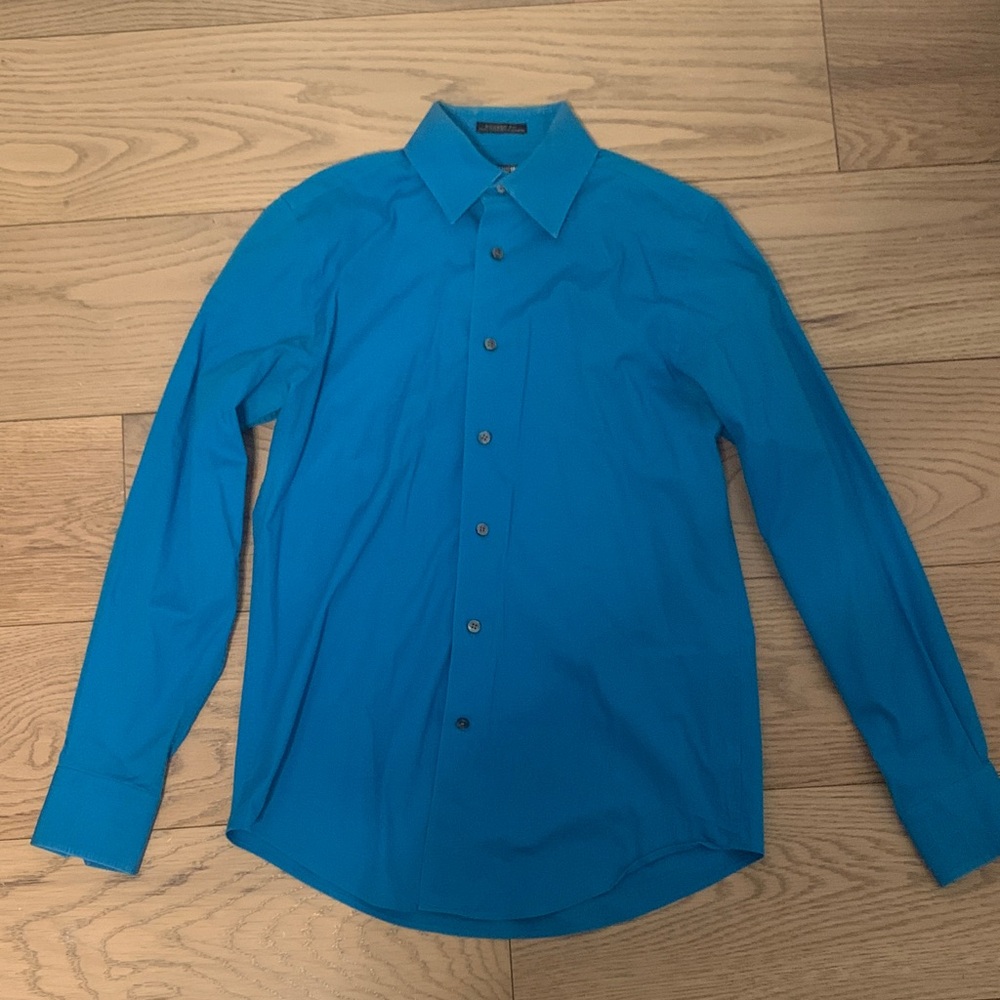 Express Vibrant Blue Dress Shirt